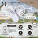 Atlas Kaye 17.5 inch Gloss White Oscillating Wall Fan